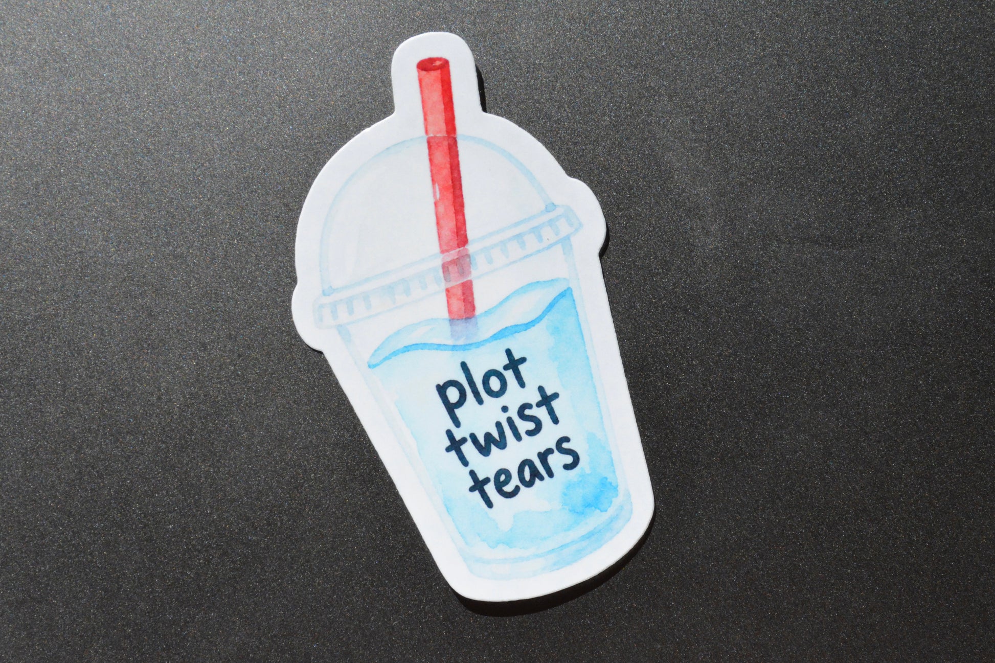 Plot Twist Tears waterproof book lover sticker on iPad