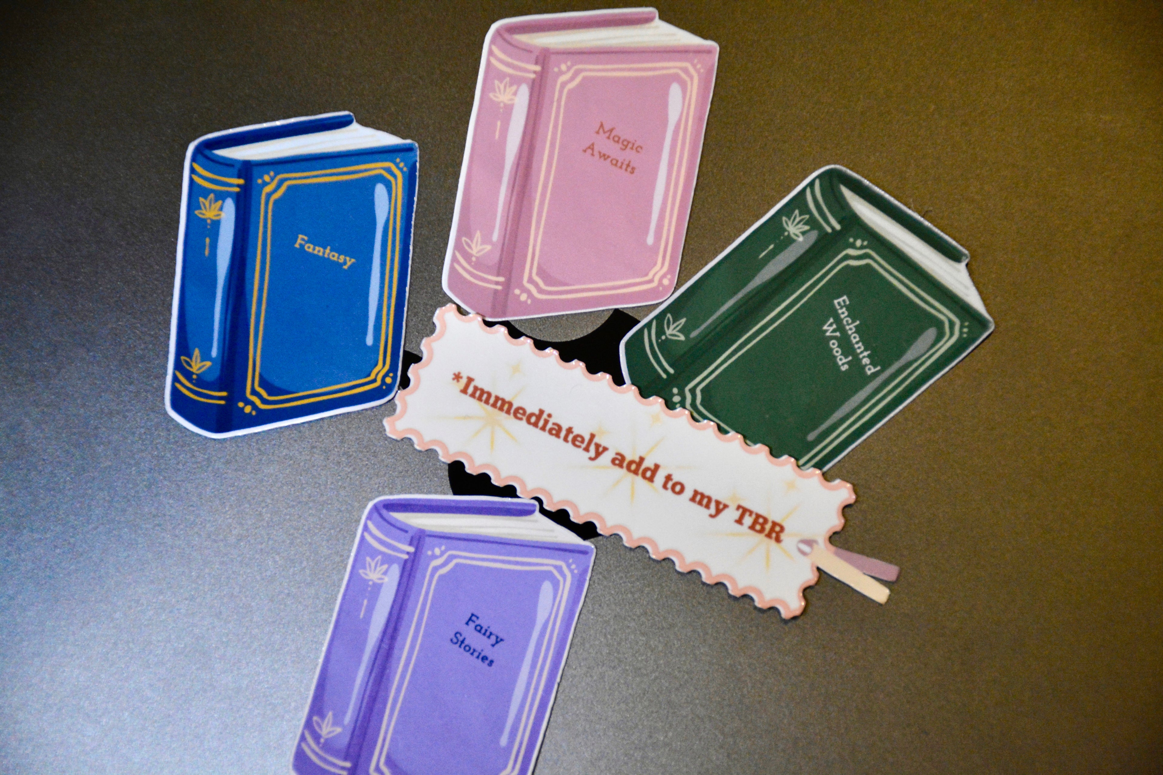 Fantasy Book Lover Sticker Bundle | Set of 5 Bookish Stickers | Kindle, Laptop & Water Bottle Decals