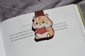 Cute Reading Hamster Magnetic Bookmark | Kawaii Book Lover Bookmark | Reader Gift
