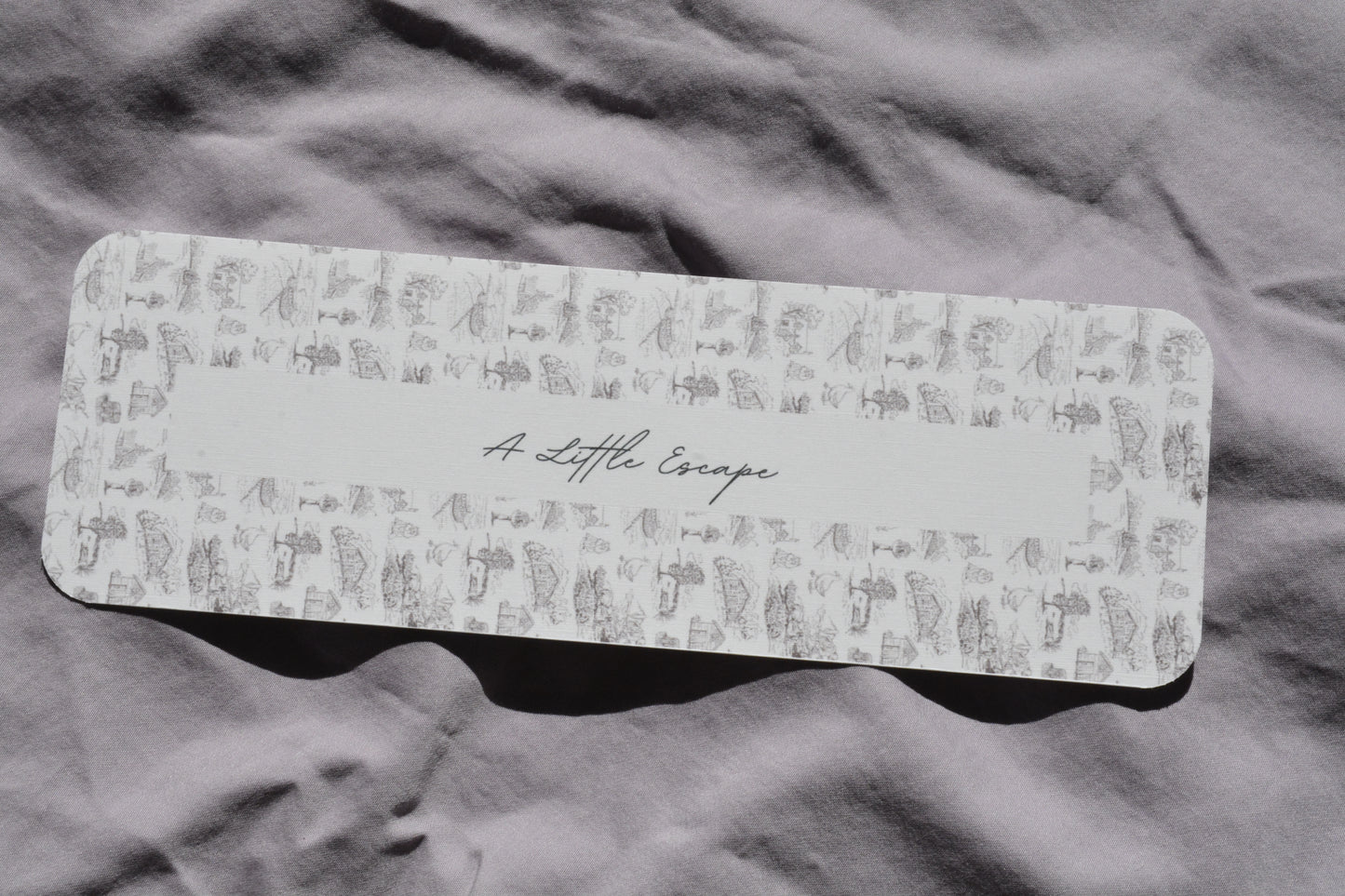 Linen Bookmark with rounded corners