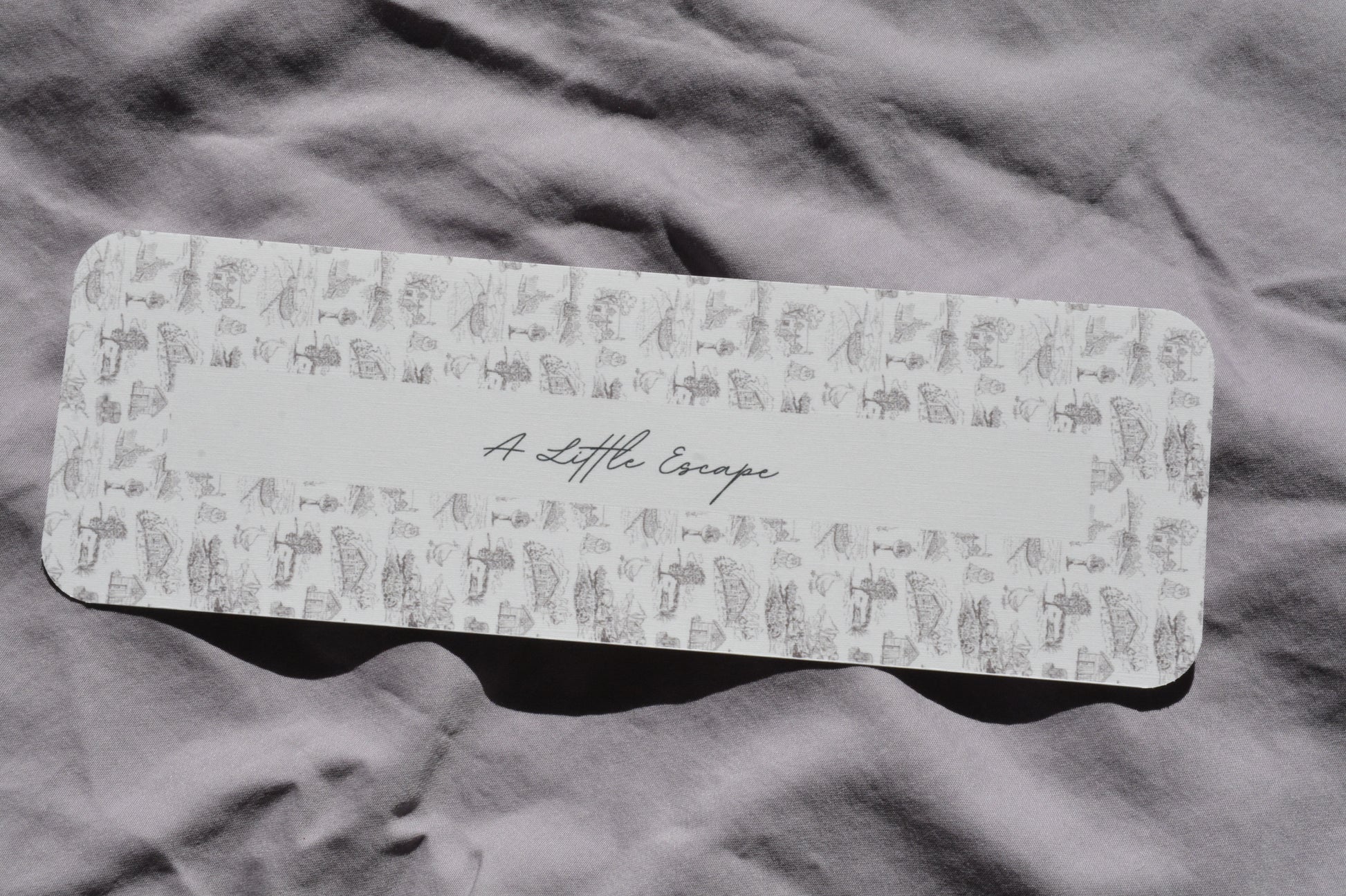 Linen Bookmark with rounded corners