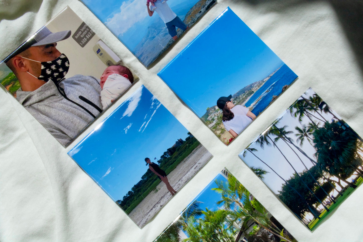 Custom photo magnet bundle with family and vacation photos